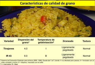 Situacion actual del mejoramiento genetico del arroz en America Latina y el Caribe caso Peru