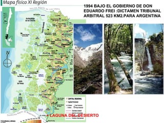 + LAGUNA DEL DESIERTO 1994 BAJO EL GOBIERNO DE DON EDUARDO FREI :DICTAMEN TRIBUNAL ARBITRAL 523 KM2.PARA ARGENTINA 