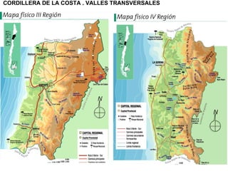 CORDILLERA DE LA COSTA . VALLES TRANSVERSALES 
