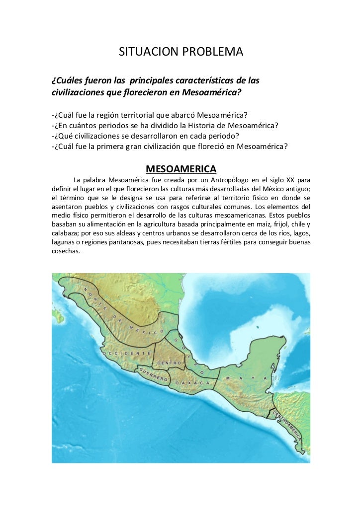 Situacion problema mesoamerica