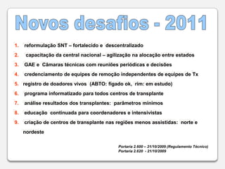 Falta de doadoresTransplantetornou-sevítima de seusucesso melhores resultados