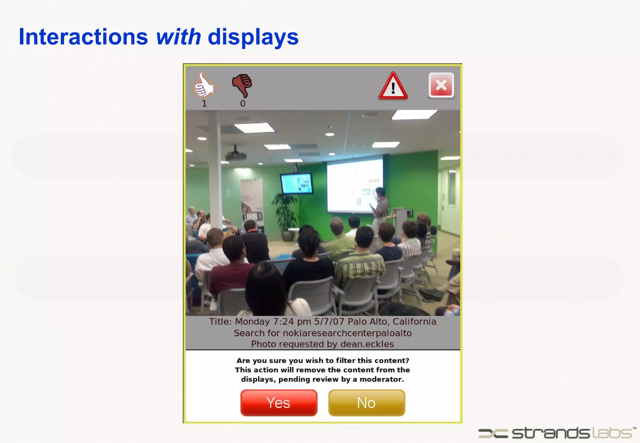 Interactions  with  displays 