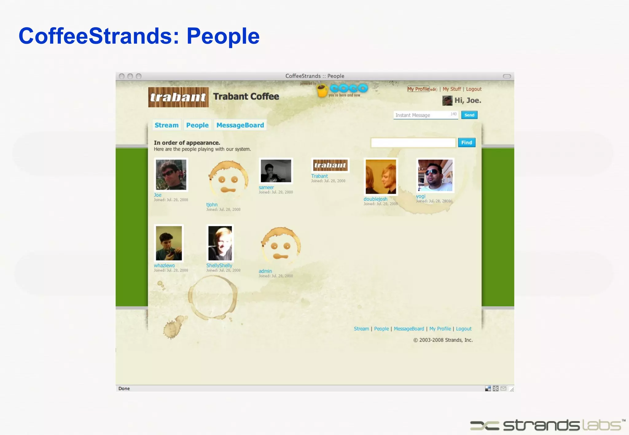 CoffeeStrands: People 