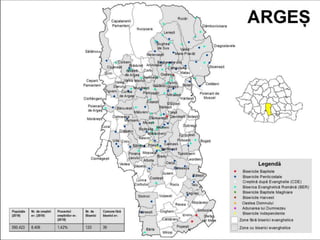 Situatia evanghelicilor pe judete - 2018
