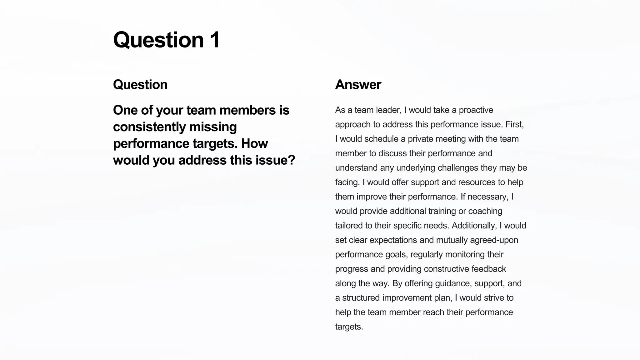 Situational Questions for Team Leader Interviews in BPO with Sample ...