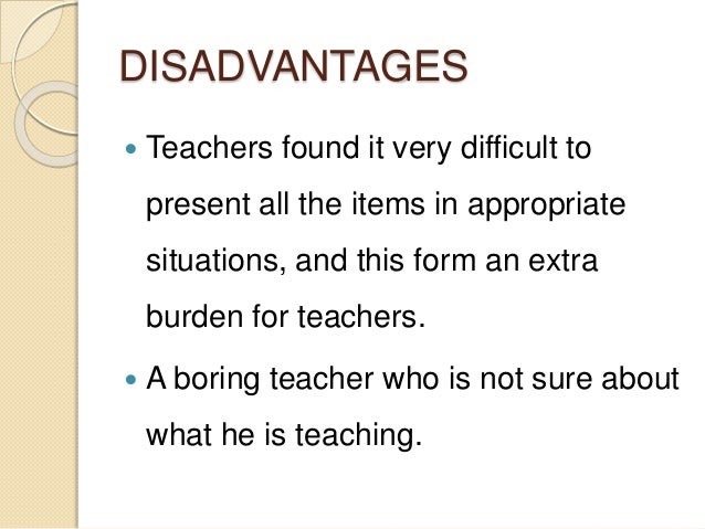 situational language teaching English language teaching methods 3829 words | 16 pages definitionsnet, teaching method is defined as the principles and methods of instruction. situational language teaching English language teaching methods 3829 words | 16 pages definitionsnet, teaching method is defined as the principles and methods of instruction.