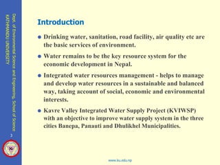 Hydrological Analysis Based of Supply and Demand of Kavre Valley ...