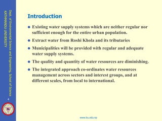 Hydrological Analysis Based of Supply and Demand of Kavre Valley ...