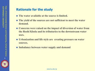 Hydrological Analysis Based of Supply and Demand of Kavre Valley ...