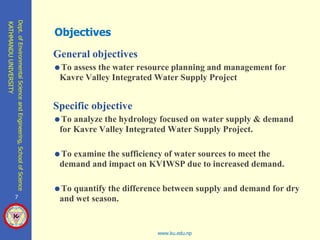 Hydrological Analysis Based of Supply and Demand of Kavre Valley ...