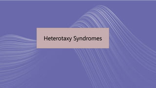Heterotaxy Syndromes
 