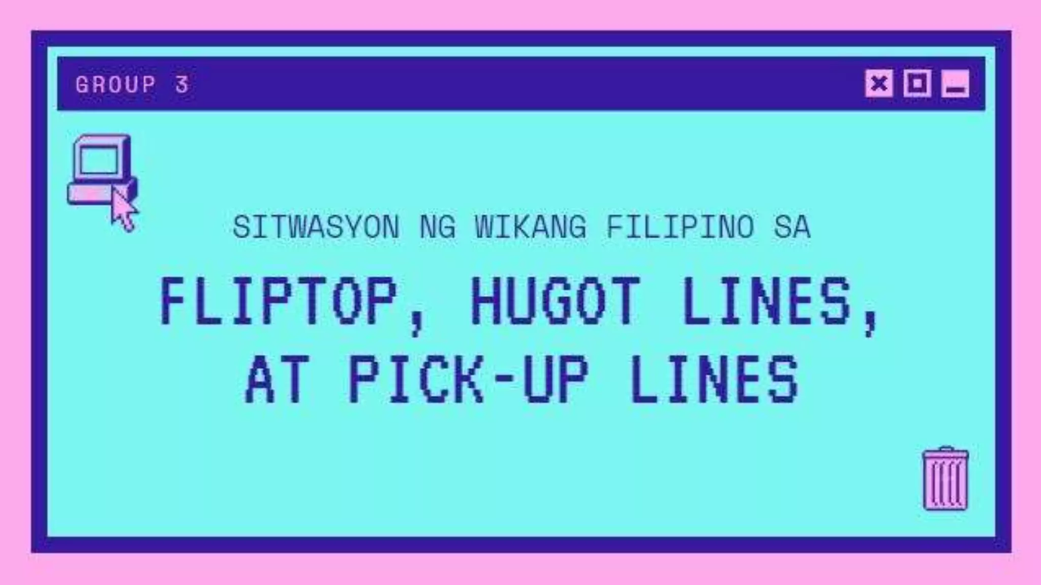Sitwasyon ng Wikang Filipino sa Fliptop, hugot lines, at pickup lines
