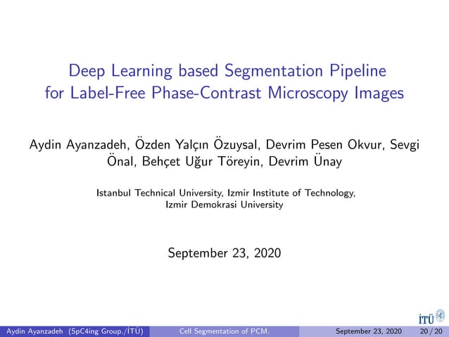 Deep Learning based Segmentation Pipeline for Label-Free Phase-Contrast ...