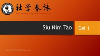 Del 1Siu Nim Tao
(C) International WIng Chun Organization Sweden
International Wing Chun Organization
 