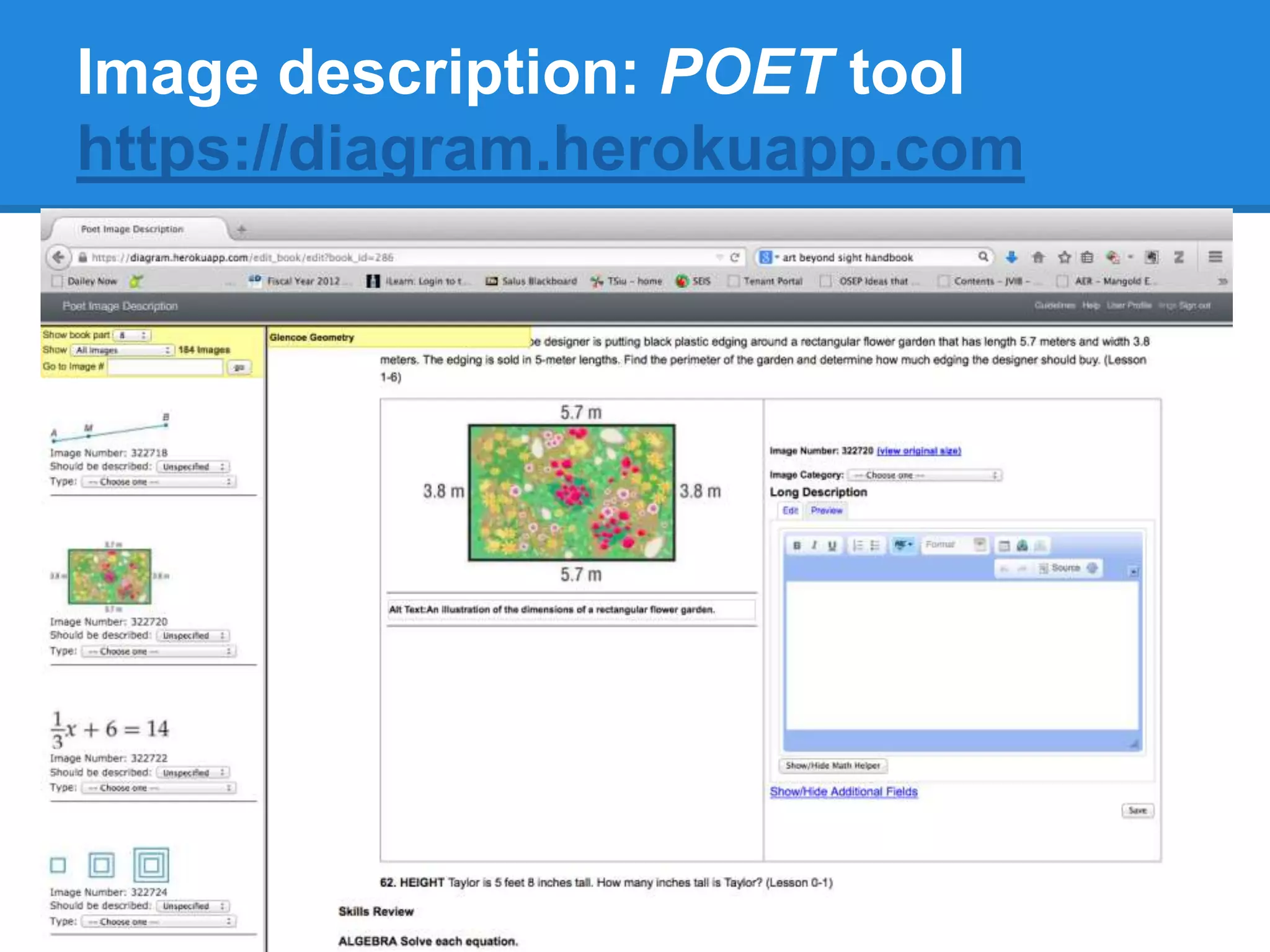 Image description: POET tool 
https://diagram.herokuapp.com 
 