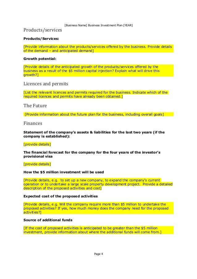 property investment business plan template how to write a basic business plan
