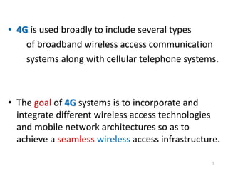 Introduction to 4G Network | PPTX