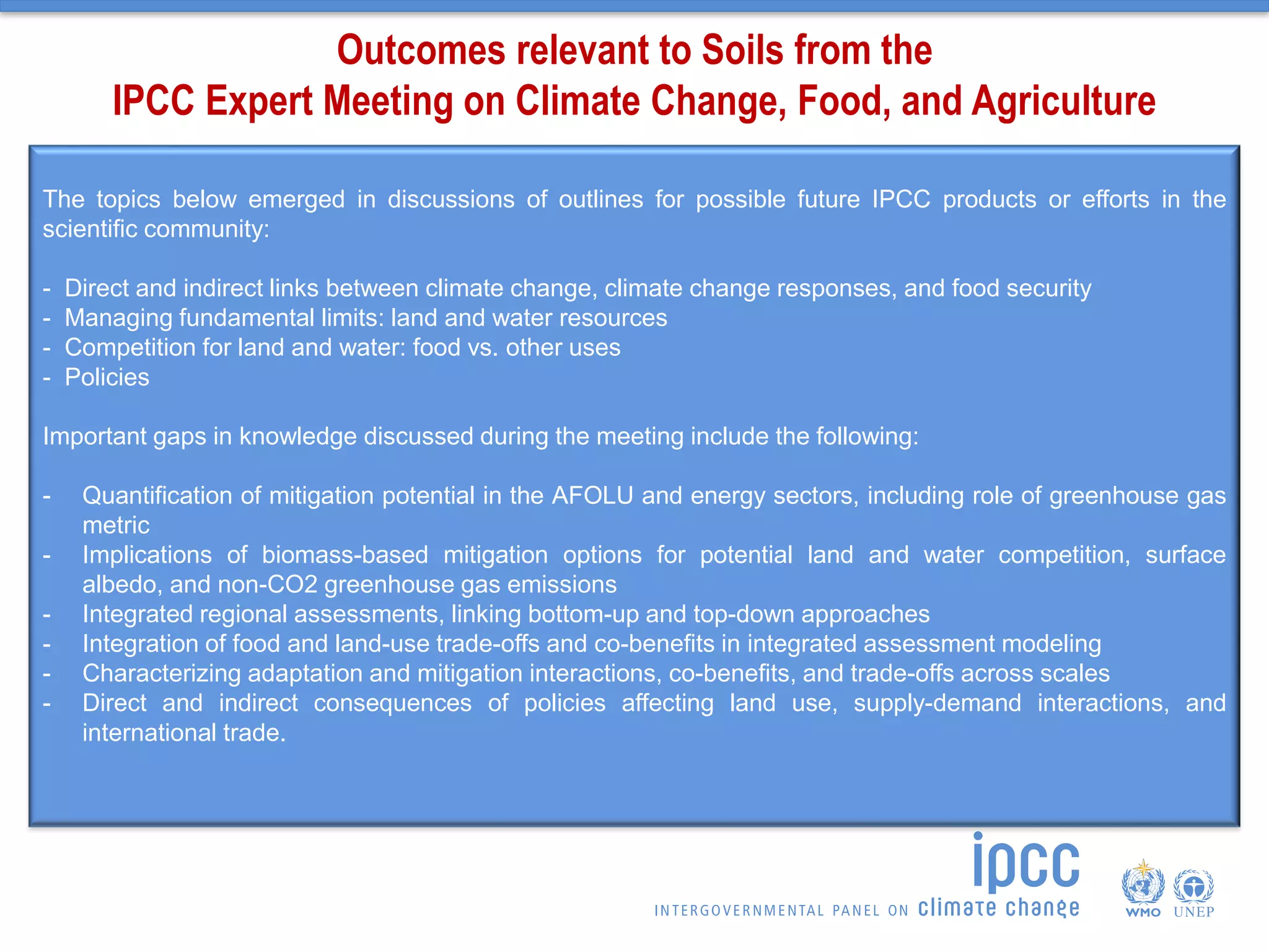 Activities of the Intergovernmental Panel on Climate Change (IPCC) | PDF