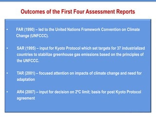 Activities of the Intergovernmental Panel on Climate Change (IPCC) | PDF