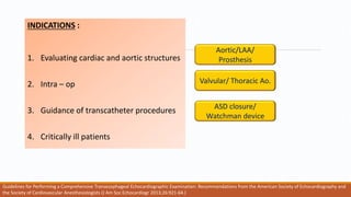 Transesophageal echocardiography | PPTX
