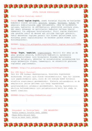 Sivil toplum kuruluşlari | DOCX