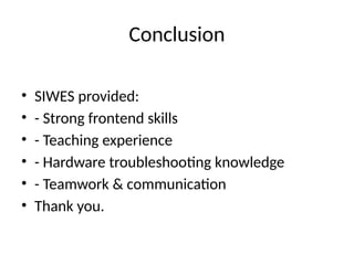 Siwes Powerpoint Model Example SIWES_Defense_Slides_Updated on computer hardware.pptx