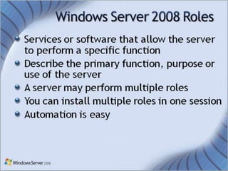 WINDOWS SERVER 2008 | PPTX