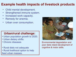 Improving livestock water productivity to help satisfy future human dietary requirements in developing countries