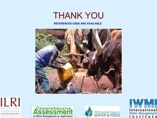 Improving livestock water productivity to help satisfy future human dietary requirements in developing countries