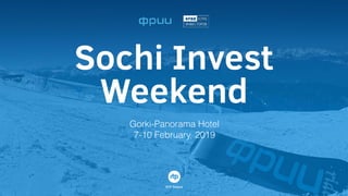 Gorki-Panorama Hotel
7-10 February, 2019
 
