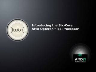 Introducing the Six-CoreAMD Opteron™ EE Processor 
