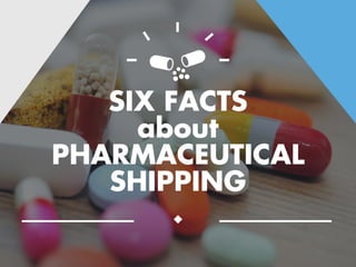 SIX FACTS
about
PHARMACEUTICAL
SHIPPING
 