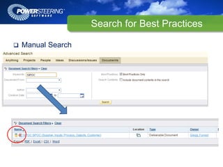 Search for Best Practices

Manual Search
 