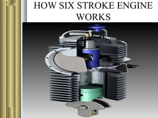 HOW SIX STROKE ENGINE
WORKS
 