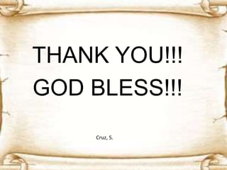 THANK YOU!!!
GOD BLESS!!!
Cruz, S.
 
