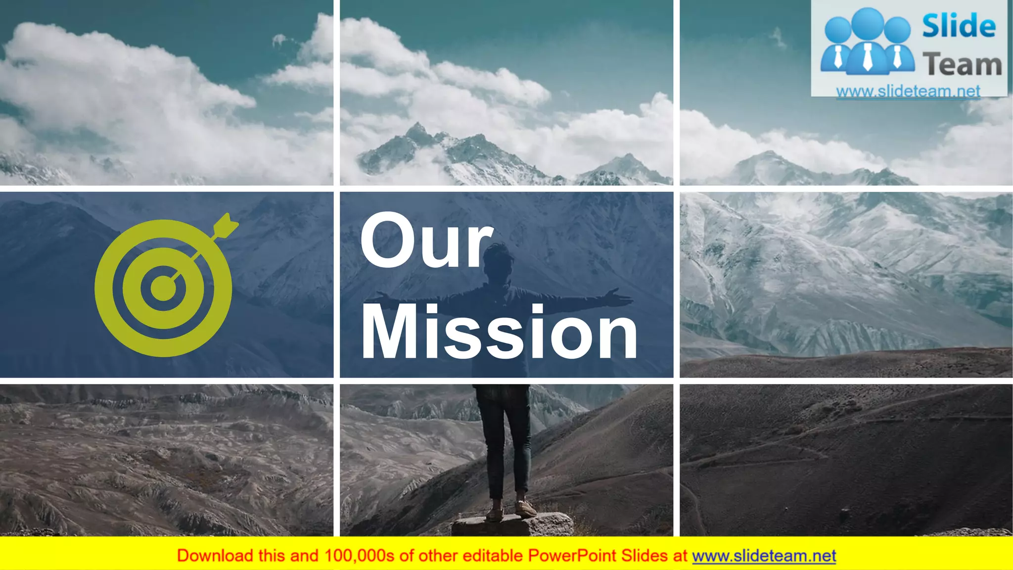 This slide is 100% editable. Adapt it to your needs and capture your audience's attention.
Our
Mission
19
 