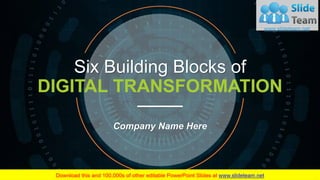 Six Building Blocks of
DIGITAL TRANSFORMATION
Company Name Here
 