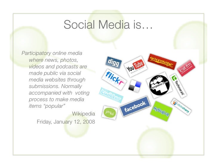 Social Media Is Social Media Is