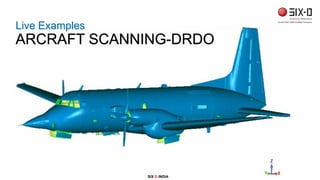 Live Examples
ARCRAFT SCANNING-DRDO
SIX D INDIA
 