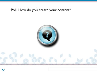 Poll: How do you create your content?
 