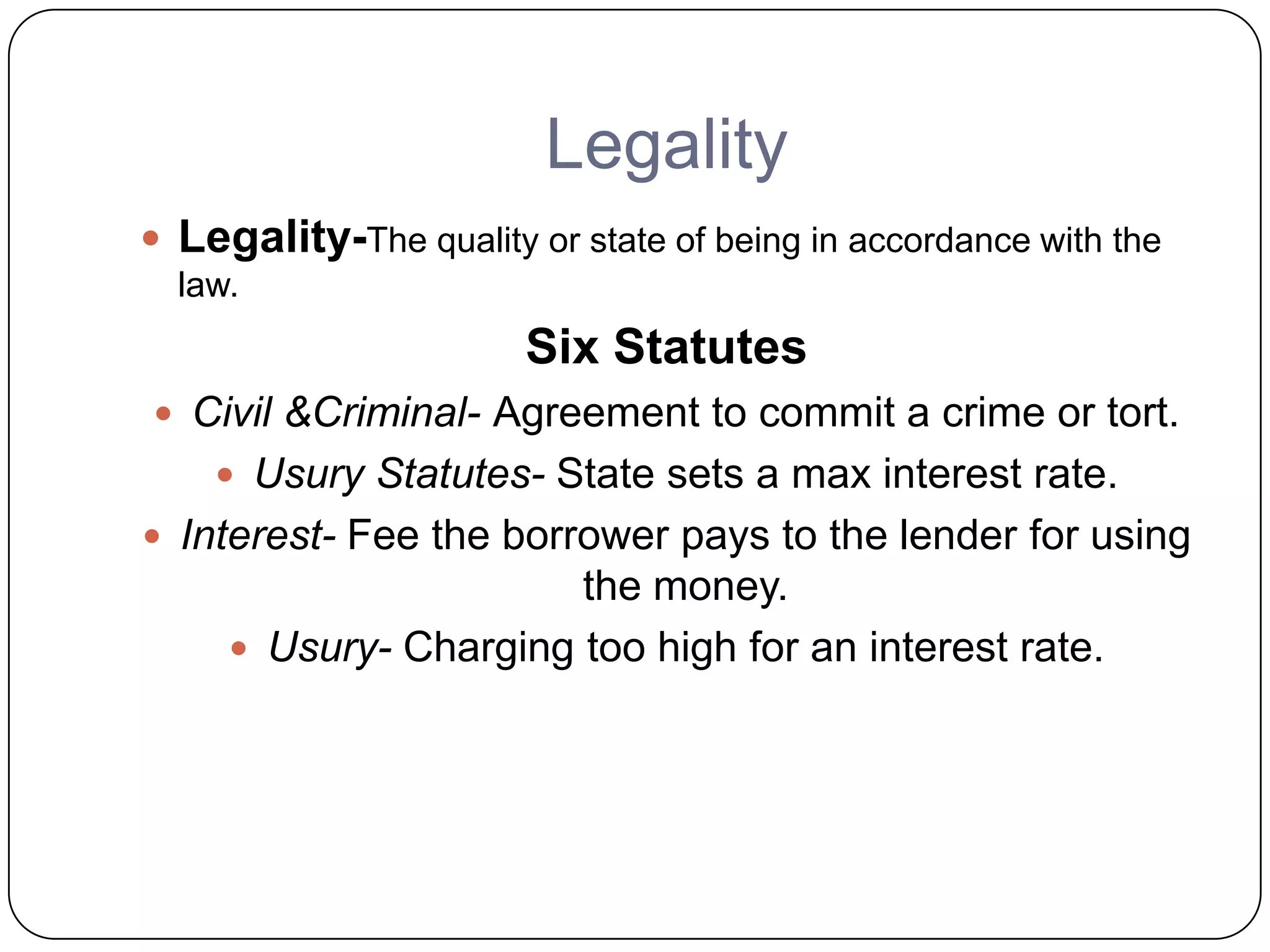 Six elements of a contract | PPT