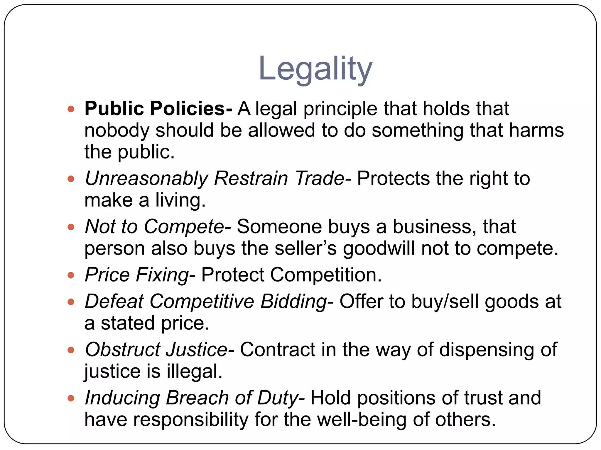 Six elements of a contract | PPT