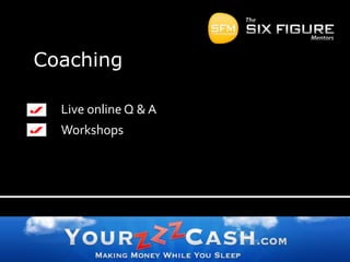 CoachingLive online Q & AWorkshops