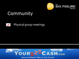 CommunityPhysical group meetings