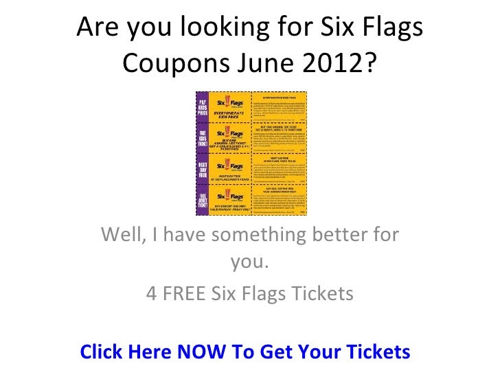 Six flags food coupons