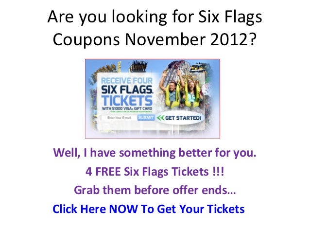 Six flags daily ticket coupon