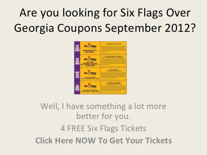 Six Flags Over Coupons September 2012