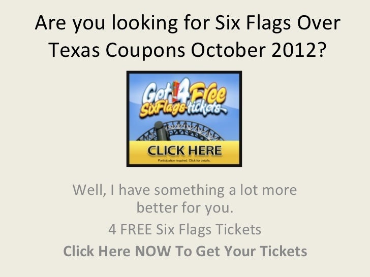 Six flags over texas coupon