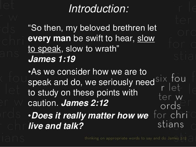 Six Four Letter Words For Christians