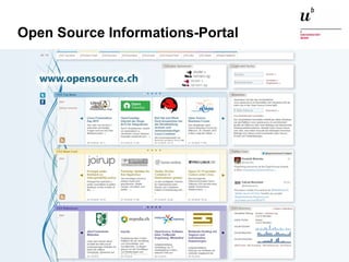 Open Source Software: Einsatz, Entwicklung und Forschung22. Februar 2016 20
Open Source Informations-Portal
 